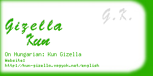 gizella kun business card
